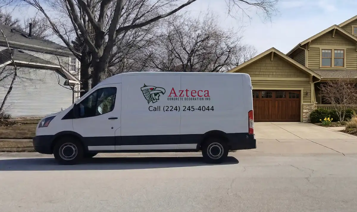 Azteca Concrete Decoration van serving Carpentersville, IL